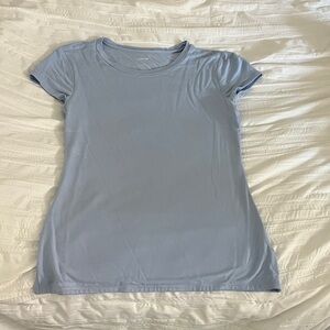 Express Light Blue Short Sleeve Crew Neck Tee